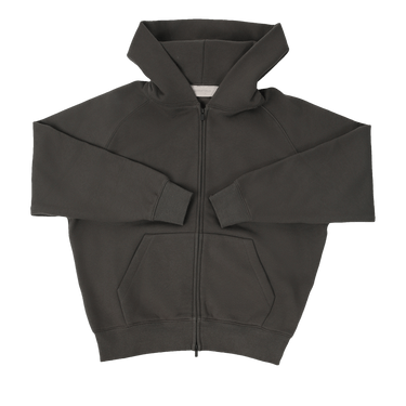Fear of God Essentials Kids Fullzip Hoodie 'Off Black'