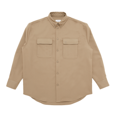 Off-White Emblem Drill Military Overshirt 'Beige/Beige'