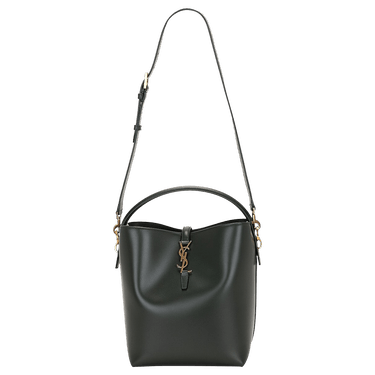Saint Laurent Catherin Logo Plaque Leather Bag 'Dark Green'