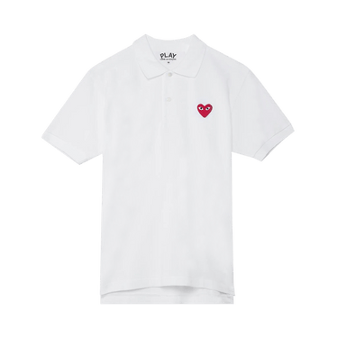 Comme des Garçons PLAY Heart Polo 'White'