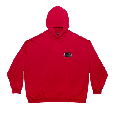 Balenciaga Large Fit Hoodie 'Red/White/Blue'
