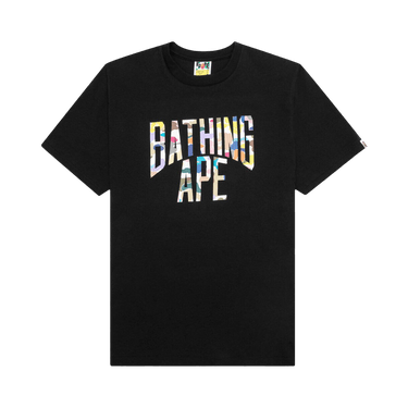 BAPE Multi Camo NYC Logo Tee 'Black'