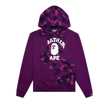 BAPE Color Camo College Cutting Relaxed Fit Hoodie 'Purple'