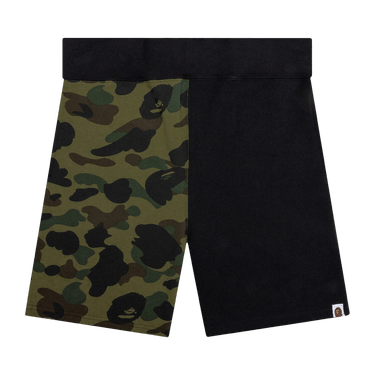 BAPE 1st Camo Back Shark Sweatshorts 'Green'