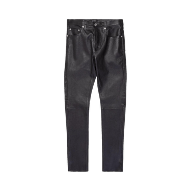 PURPLE BRAND Stretch Leather Skinny Pant 'Black'