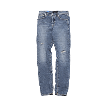PURPLE BRAND Thrashed Tinted Jeans 'Mid Indigo'