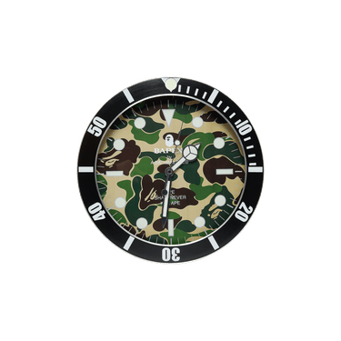 Buy BAPE ABC Camo Bapex Wall Clock 'Green' - 1J80 192 003 GREEN | GOAT
