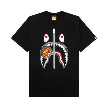 BAPE 1st Camo Milo Shark Tee 'Black/Green'