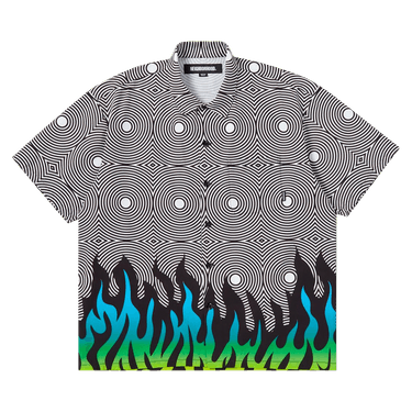 Buy Neighborhood x DSC Flame Pattern Shirt 'Black