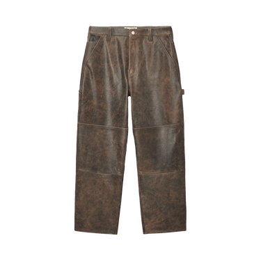 パンツ STUSSY 23AW WORK PANT DISTRESSED LEATHER Buy Stussy Work Pant Distressed Leather 'Brown' - 116643 BROW