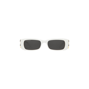 Balenciaga Dynasty Rectangle Sunglasses 'White'