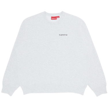 Buy Supreme NYC Crewneck 'Ash Grey' - FW23SW119 ASH GREY | GOAT
