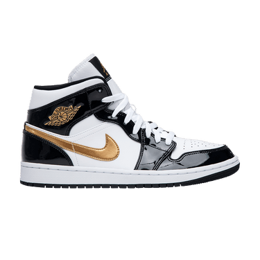 Air Jordan 1 Mid Patent SE 'Black Gold'