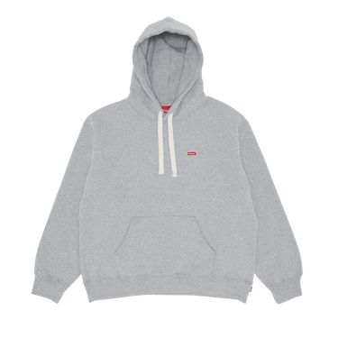 Buy Supreme Small Box Drawcord Hooded Sweatshirt Heather Grey