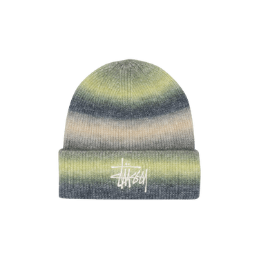 Buy Stussy Spray Stripe Cuff Beanie 'Lime Multicolor