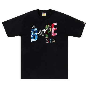 BAPE ABC Camo Crazy Bape Sta Logo Tee 'Black'