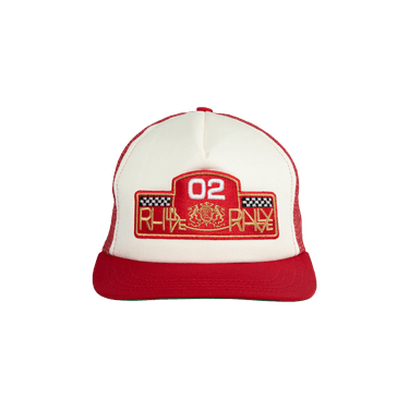 帽子 RHUDE REDS TRUCKER RHUDE OFF WHITE RED PATCH TRUCKER HAT | IAMNUE