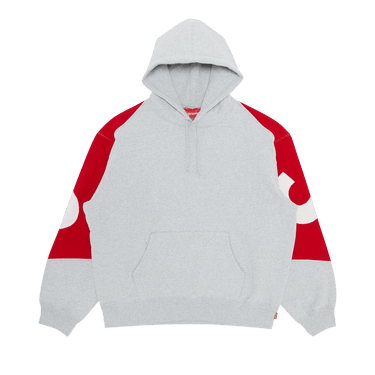 Buy Supreme Big Logo Jacquard Hooded Sweatshirt 'Heather Grey