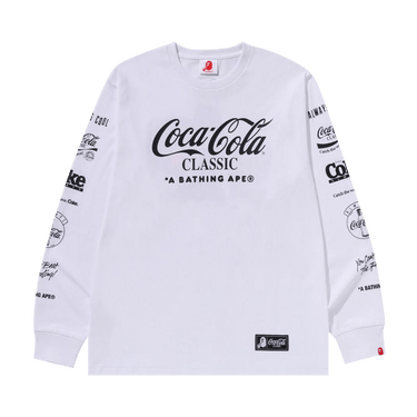 BAPE x Coca-Cola Milo Long-Sleeve Tee 'White'
