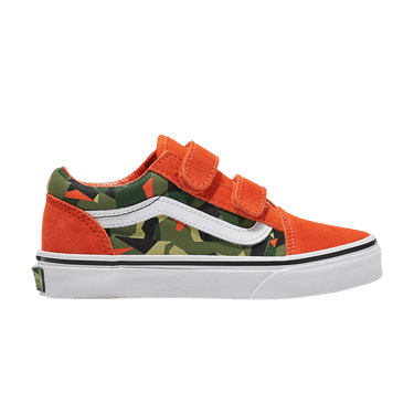 Vans Slip-On V Kids 'Geo Camo Orange'