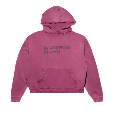 Buy Enfants Riches Déprimés Thrashed Logo Hoodie 'Worn 