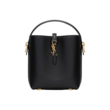 SAINT LAURENT ブラックレザー バッグ ショッピングバッグ サンローラン（レザー） ブラック | Saint Laurent