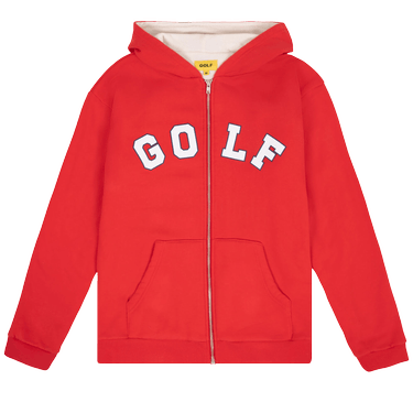 Buy GOLF WANG Thermal Lined Zip Hoodie 'Red' - FW23TS1019 | GOAT