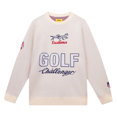 Buy GOLF WANG Golf Challenger Sweater 'Ivory Combo' - FW23TS1005