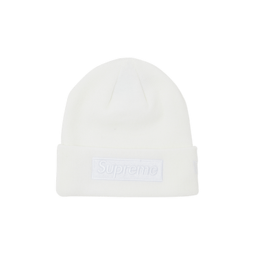 Buy Supreme x New Era Box Logo Beanie 'White' - FW23BN26 WHITE | GOAT