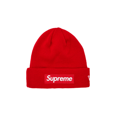 Supreme x New Era Box Logo Beanie 'Red'