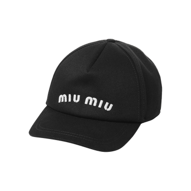 Buy Miu Miu Drill Baseball Cap 'Black/White' - 5HC179 2DXI