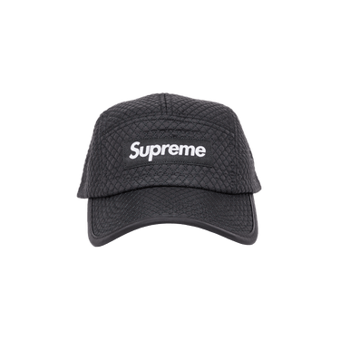 Supreme reflective ripstop camp cap top ss20 black