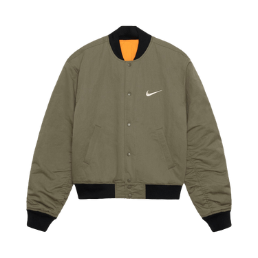 Buy Stussy x Nike Reversible Varsity Jacket 'Medium Olive/Bright