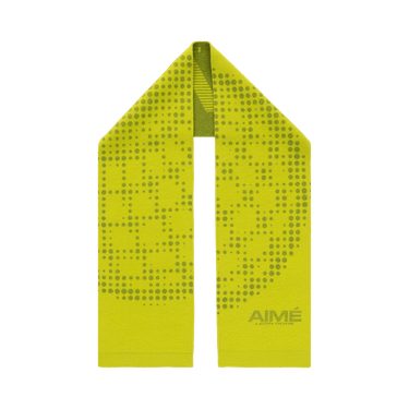 Aimé Leon Dore x New Balance Geo Print Wool Scarf 'Lime'