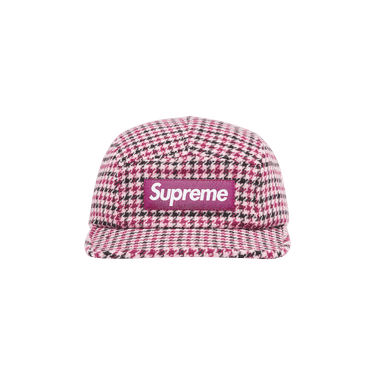 Buy Supreme Houndstooth Wool Camp Cap 'Pink' - FW23H102 PINK | GOAT