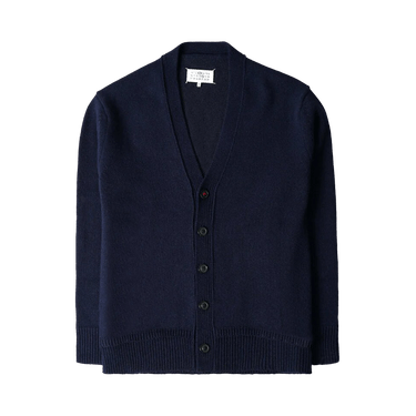 ダークネイビー Vネックカーディガン Maison Margiela SUMMER SALE｜Maison Margiela メゾンマルジェラ / ウール100% V