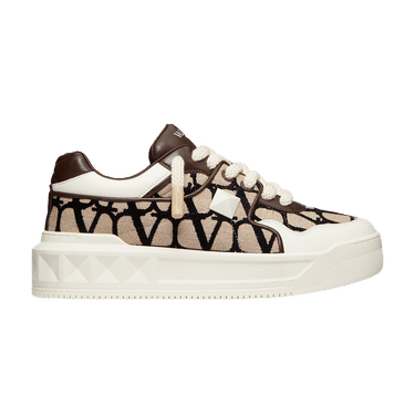 Buy Valentino One Stud XL Low 'Toile Iconographe - Natural