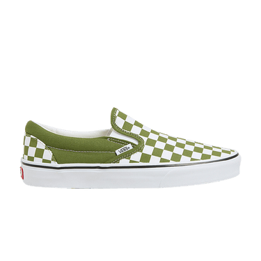 ☆VANS☆ Classic slip-on color tiered checkerboard pesto VN0 Buy Classic Slip-On 'Color Theory Checkerboard - Pesto