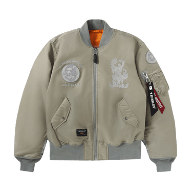 BAPE MA-1 フライトジャケット オリーブグリーン A BATHING APE® Nylon MA-1 | Bape official website – INT.BAPE.COM