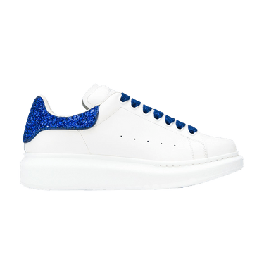 Alexander mcqueen shoes white and blue discount