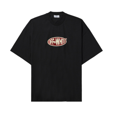 ★Off-White★ Bukish Logo Short Sleeve T-Shirt Black OMAA027 1354421_00.png.png
