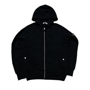 Buy Stone Island Garment Dyed Hoodie 'Black' - 801563160