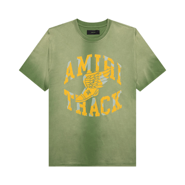25SS new/AMIRI コットン混紡テリーTシャツ T-Shirt Green AMIRI Green Staggered T-Shirt Amiri