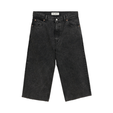 パンツ OUR LEGACY CAPRI CUT PANTS BLACK Our Legacy - Capri Cut Overdyed Black Chain Twill
