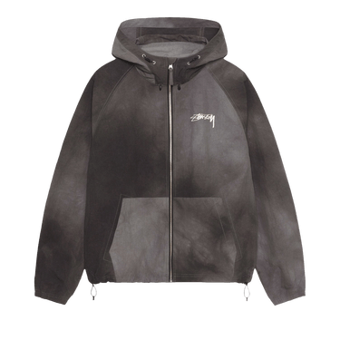 Buy Stussy Beach Shell Wave Dye Zip Hoodie 'Black' - 115745