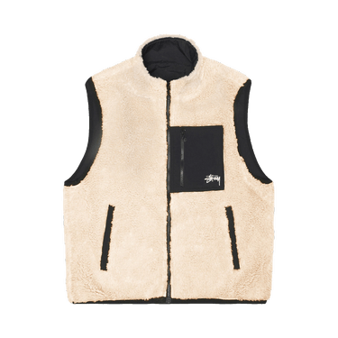 Buy Stussy Sherpa Reversible Vest 'Beige' - 118528 BEIG | GOAT