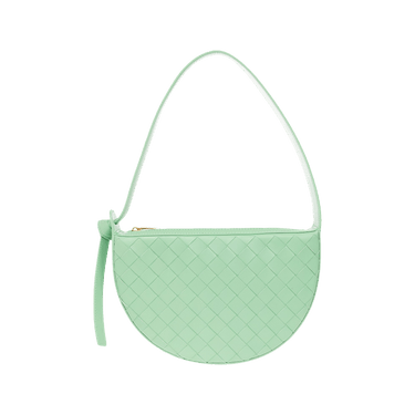 【関税込み】Bottega Veneta グリーン ミニ Sunrise バッグ Bottega Veneta: Green Mini Sunrise Bag | SSENSE