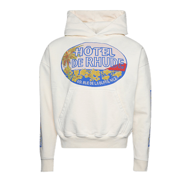 Rhude Hotel Hoodie 'Vintage White'