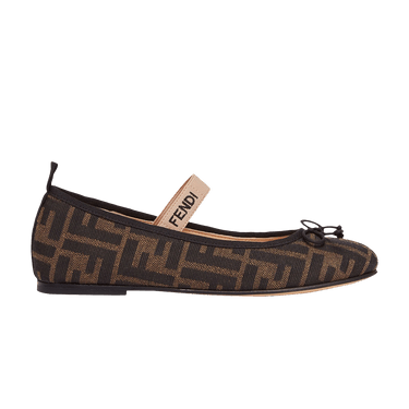 Fendi Ballerinas Junior 'Allover FF Logo - Tobacco'