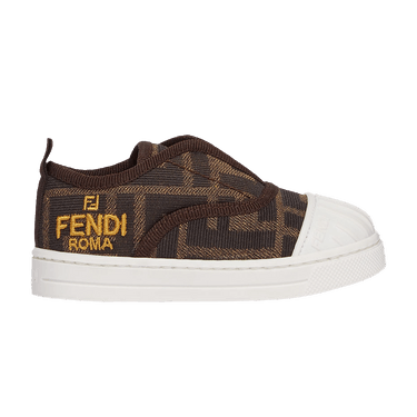 Fendi Slip-On Sneaker Junior First Steps 'Allover FF Logo - Tobacco'